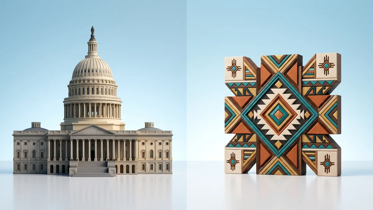 Side-by-side comparison of tribal loans versus payday loans showing APR rates and legal framework differences